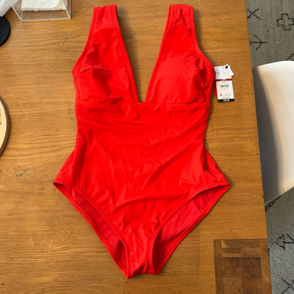 Sofia By Sofia Vergara Red One Piece Swimsuit - image 5
